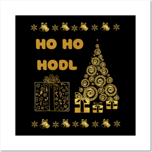 Ho Ho Hodl Christmas Sweater Posters and Art